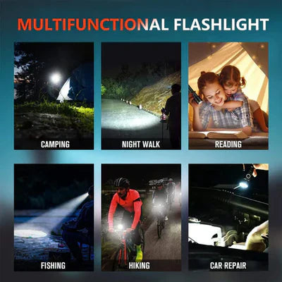 50000 LM Super Bright Flashlight