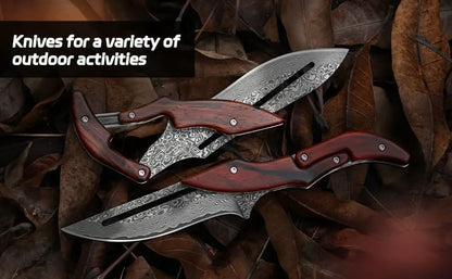 Damascus Steel Folding Knife🔪