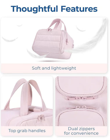 Large Capacity Wide-Open Travel Cosmetic Bag