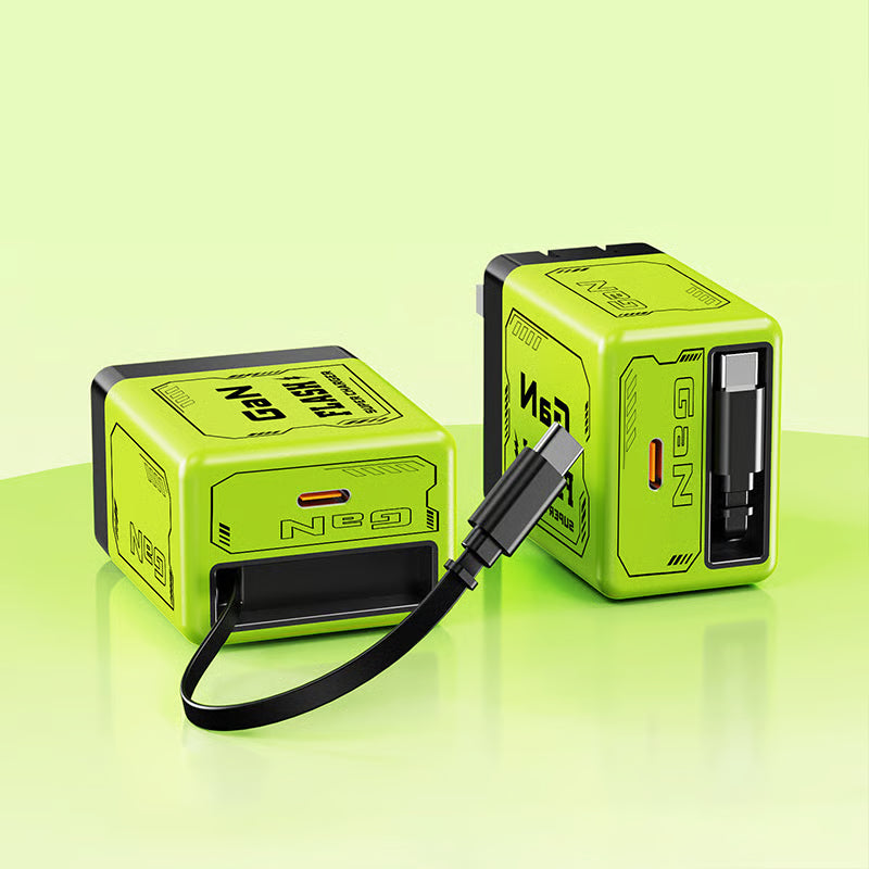 🔥W&O 2-in-1 GaN Compatible with 20W Fast Charger