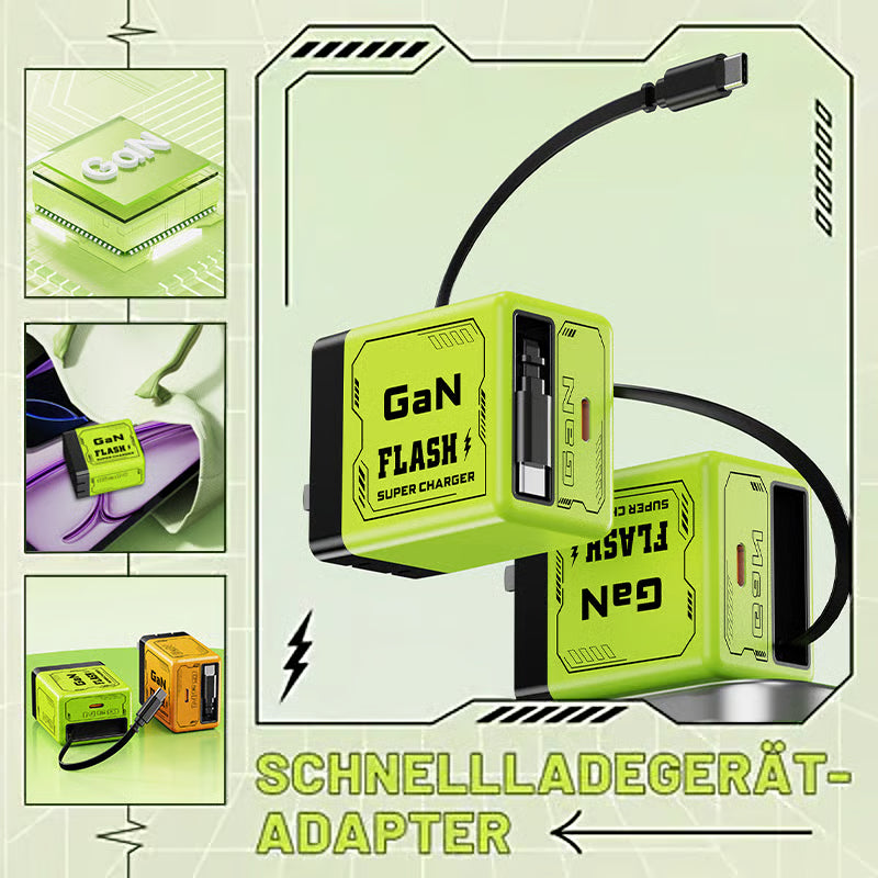 🔥W&O 2-in-1 GaN Compatible with 20W Fast Charger