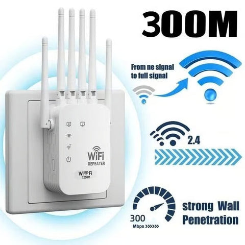 📶WiFi Extender 6-Antenna Strong Signal🚀⚡